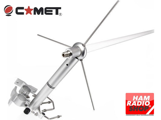 Comet GP-15N Antenna Tribanda 144/430/50 MHz Altezza 242 cm.