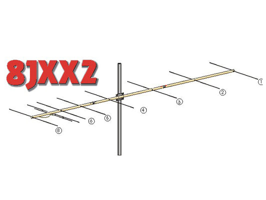 8JXX2 Antenna direttiva 144 Mhz