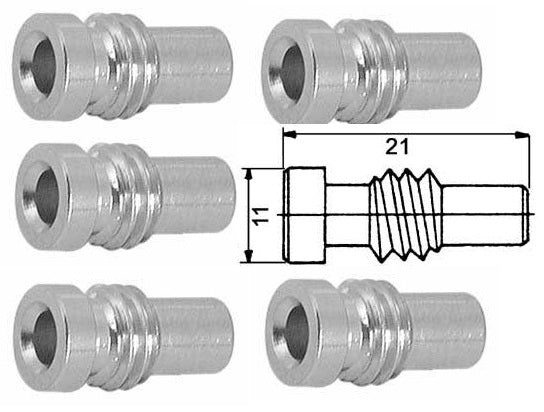 N. 5 RIDUTTORI PER CAVO RG-8 MINI, RG-8XX