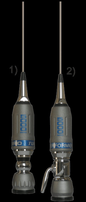SIRIO PERFORMER 5000 PL - Antenna alte potenze CB completa di base attacco PL