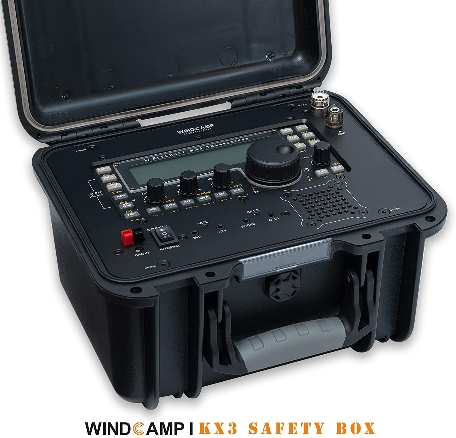 Windcamp Safety Portable Box + Battery Case for Elecraft KX3