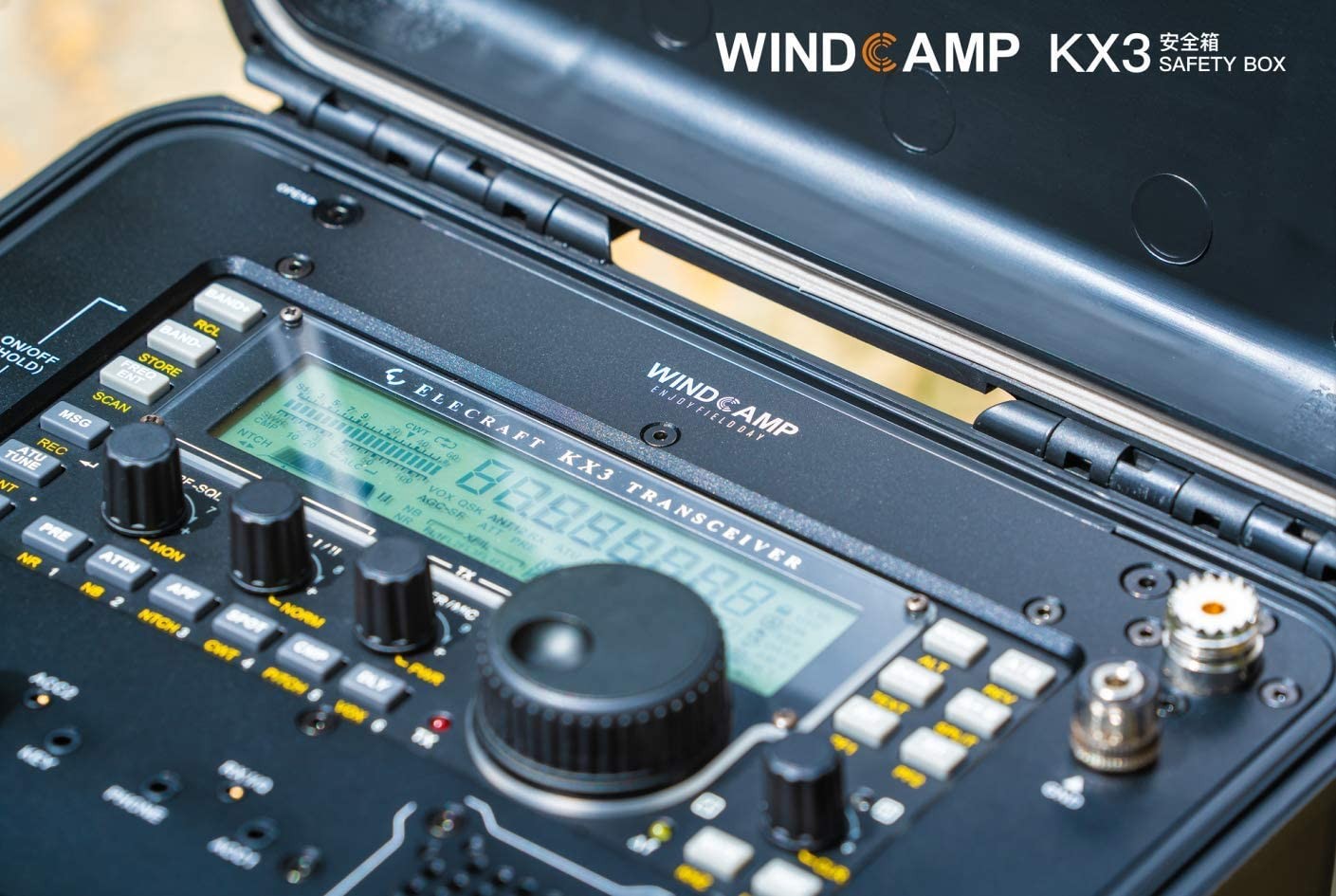 Windcamp Safety Portable Box + Battery Case for Elecraft KX3