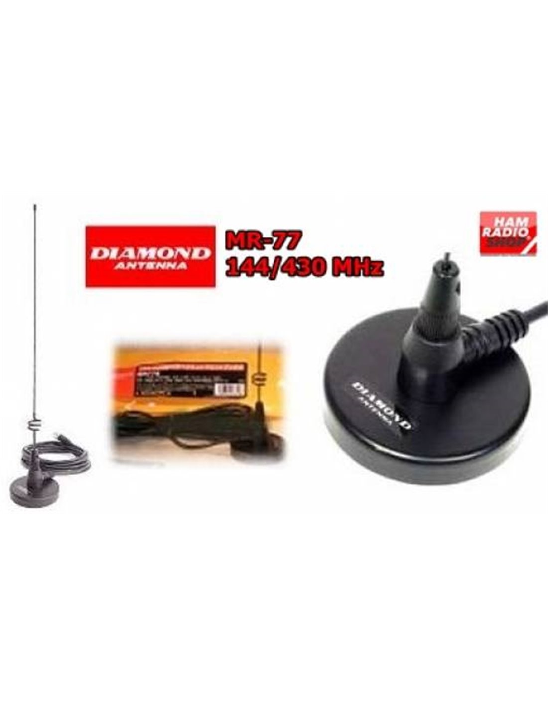 DIAMOND MR-77B ANTENNA MAGNETICA BIBANDA VEICOLARE CONNETTORE BNC