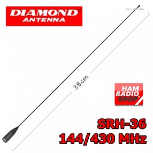 DIAMOND SRH-36 Antenna per portatili  banda 144-430 MHz CODA DI TOPO