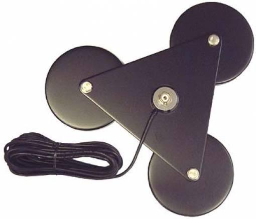 ECO ANTENNE Super Base Magnetica 3 magneti con connettore PL259 UHF femmina