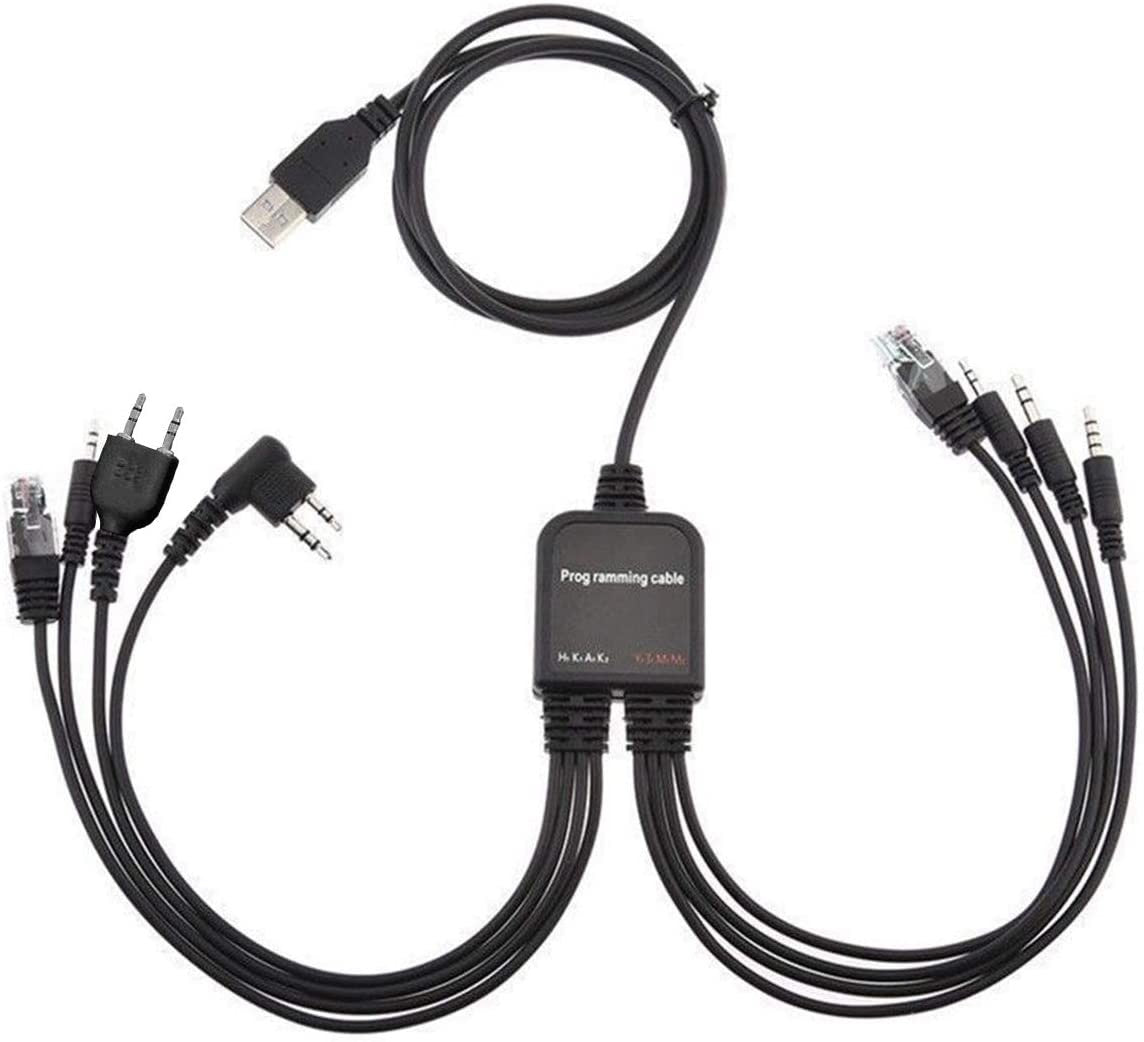 RPC-8-IN-ONE Cavo programmazione multiplo per Motorola, Yaesu, Kenwood etc.