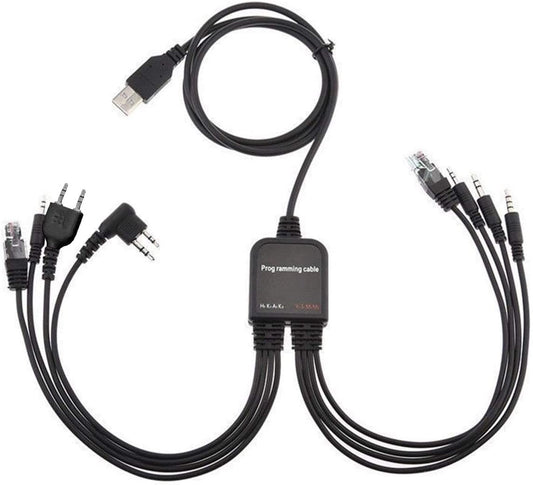 RPC-8-IN-ONE Cavo programmazione multiplo per Motorola, Yaesu, Kenwood etc.