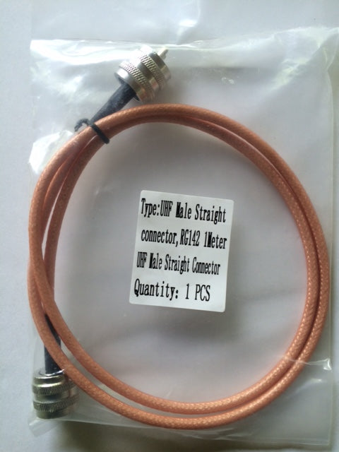 Cavo di raccordo coassiale professionale RG-142 connettori PL 1 metro