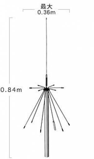 Diamond D-190 Antenna discone a banda larga: 100 - 1.500 MHz