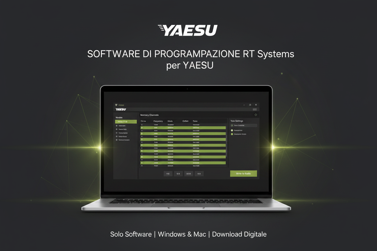 Software di Programmazione RT Systems per Yaesu - Radio Portatili