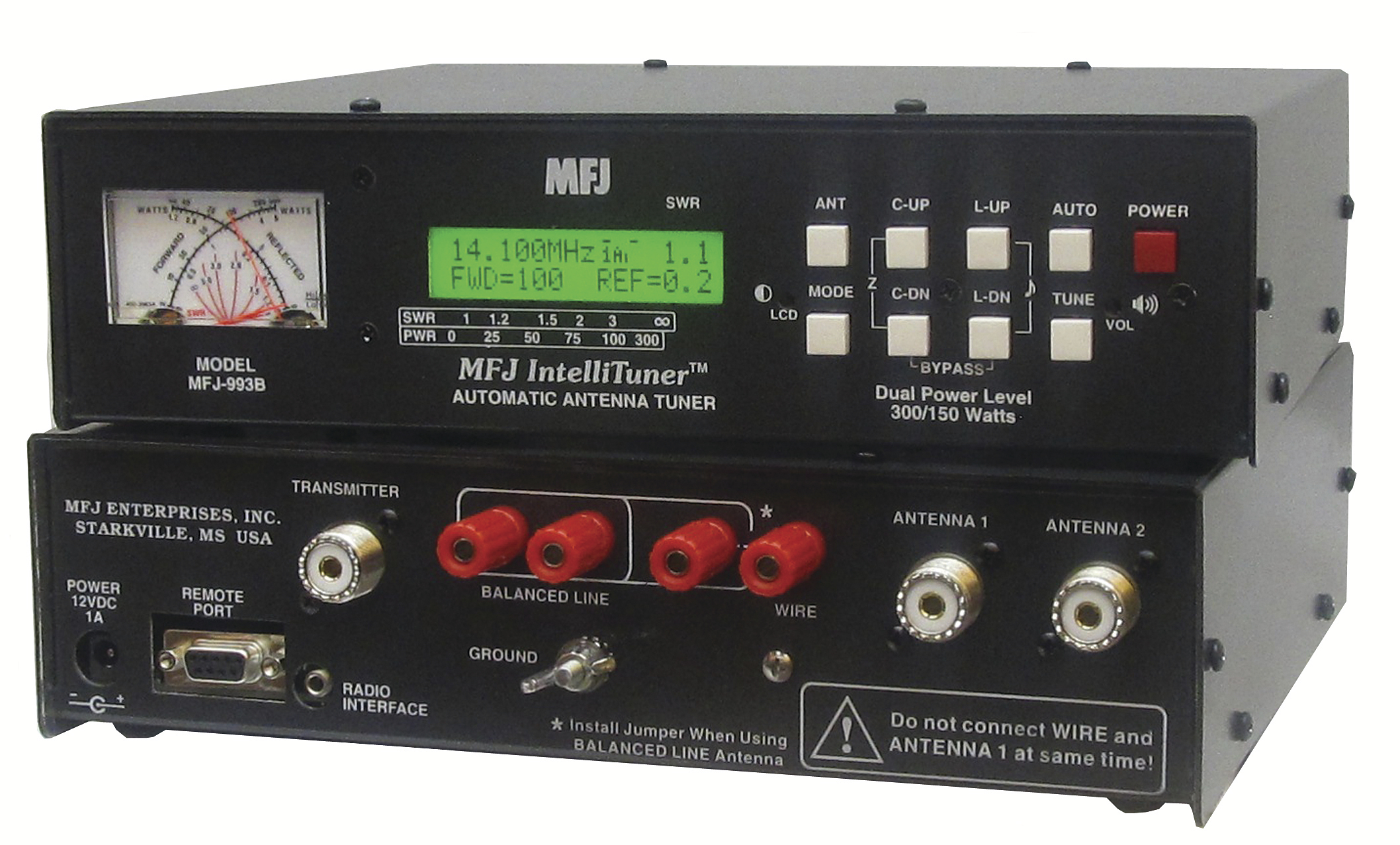 MFJ-993B Accordatore automatico per antenne bilanciate e sbilanciate max  300 Wat